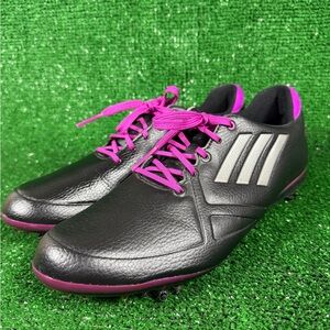 Adidas adiZero Women Golf Shoes – Size 9.5 – Black & Purple – Spiked
